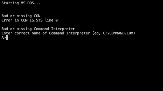 almost booting - with error