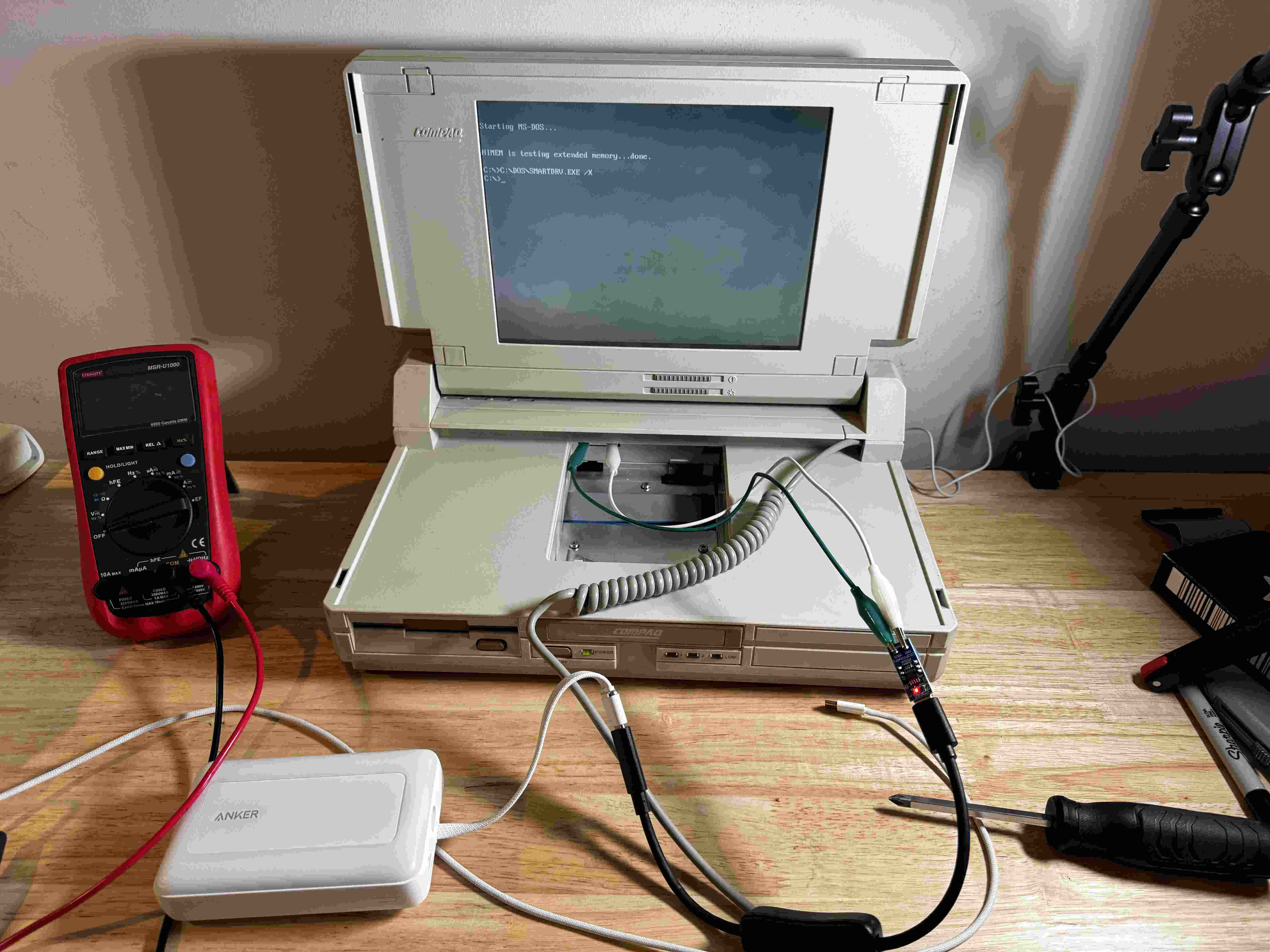 testing the battery